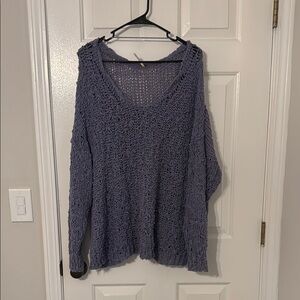 Free people purple sweater